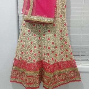 Gold & Pink Lehenga